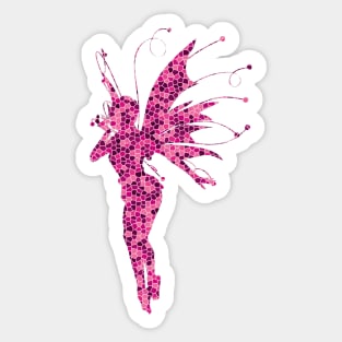 Pink Fairy Mosaic Sticker